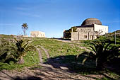 Rethimnon, the church of Agios Nikolaos, turned into a mosque with the addition of an impressive dome (that survives intact) and a minaret (that has tumbled to pieces). 